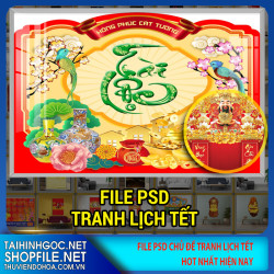 file psd tranh lich tet 2023